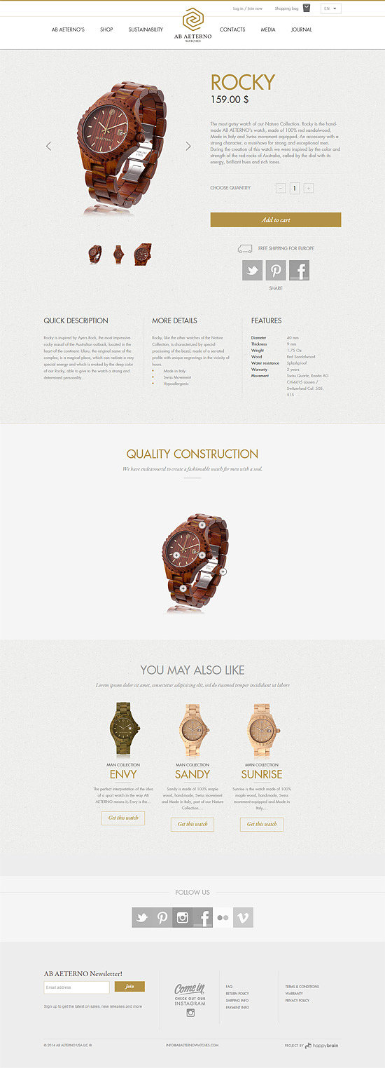 30個國外電商網站產品頁設計欣賞